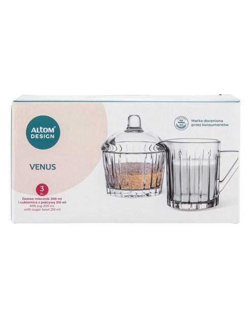Zdjęcie: Zestaw Venus cukiernica 210 ml + mlecznik 200 ml ALTOM DESIGN