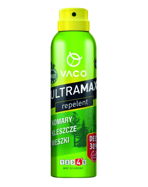 Zdjęcie: Spray na komary, kleszcze i meszki Deet 30% 170 ml Ultramax VACO