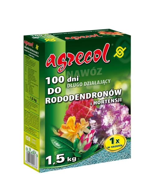 Zdjęcie: Nawóz do rododendronów i hortensji 100 dni 1,5 kg AGRECOL