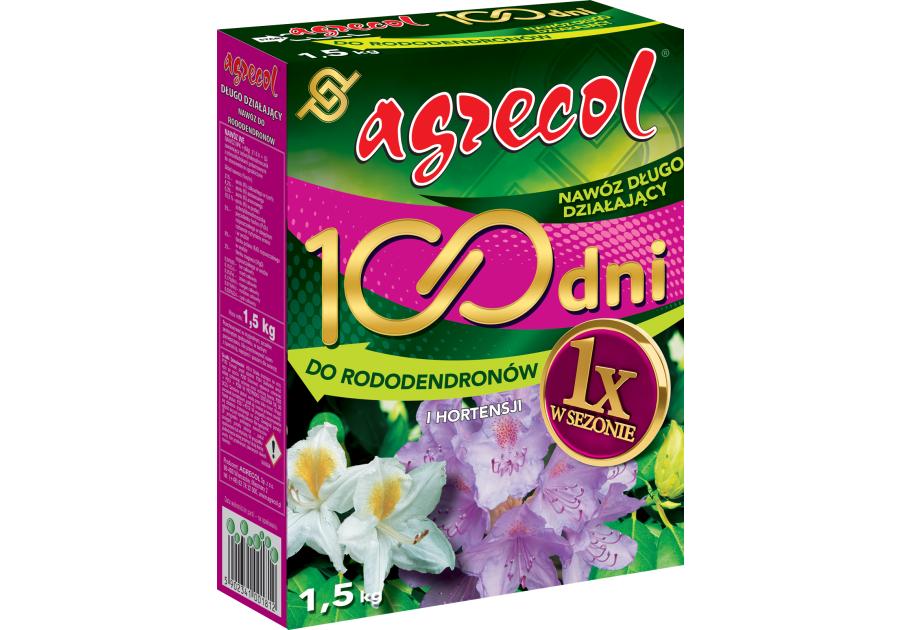 Zdjęcie: Nawóz do rododendronów i hortensji 100 dni 1,5 kg AGRECOL