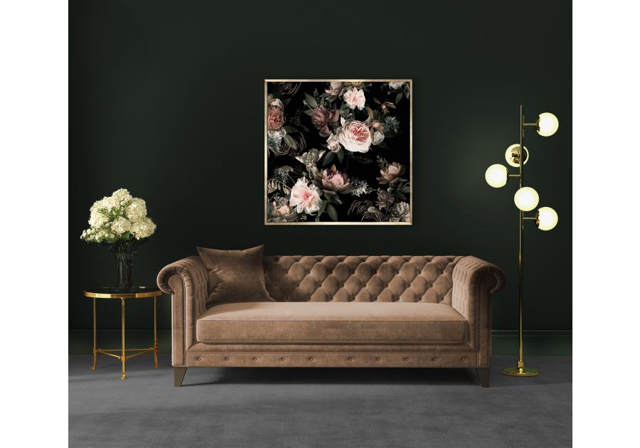 Zdjęcie: Obraz Canvas Framed  65x65 cm Fa017 Copper Flowers Gr STYLER