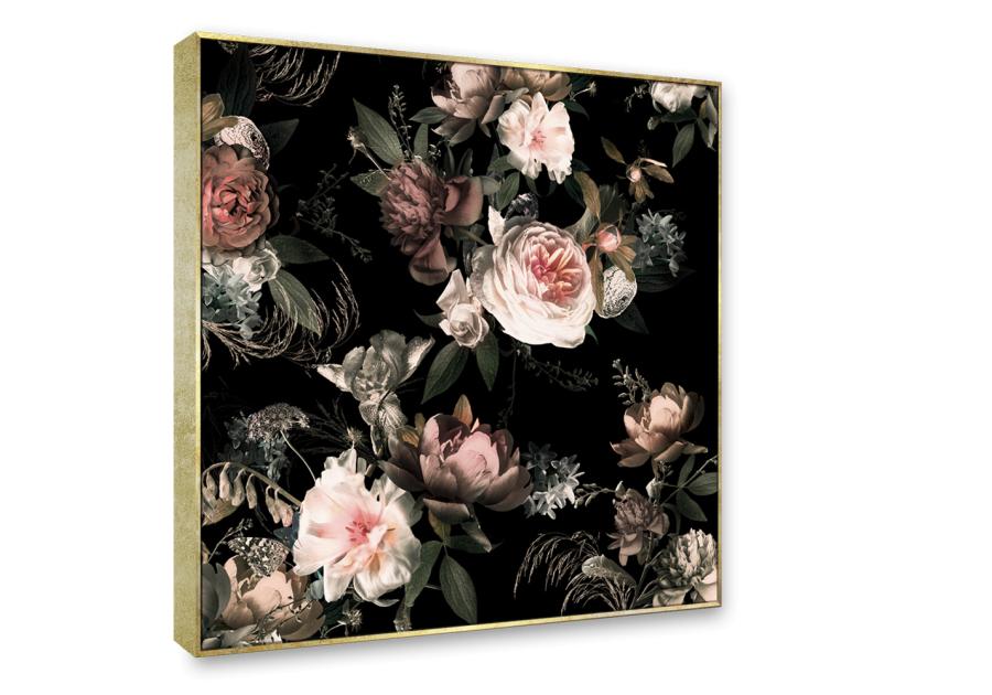 Zdjęcie: Obraz Canvas Framed  65x65 cm Fa017 Copper Flowers Gr STYLER