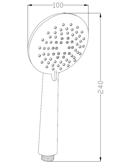 Zdjęcie: Słuchawka natryskowa Simi chrom INVENA