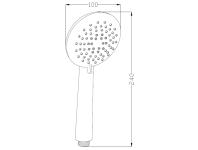 Zdjęcie: Słuchawka natryskowa Simi chrom INVENA