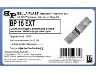 Zdjęcie: Listwa PVC dylatacyjna podtynkowa z siatką i elementem stabilizującym BP15EXT L300 biała BELLA PLAST