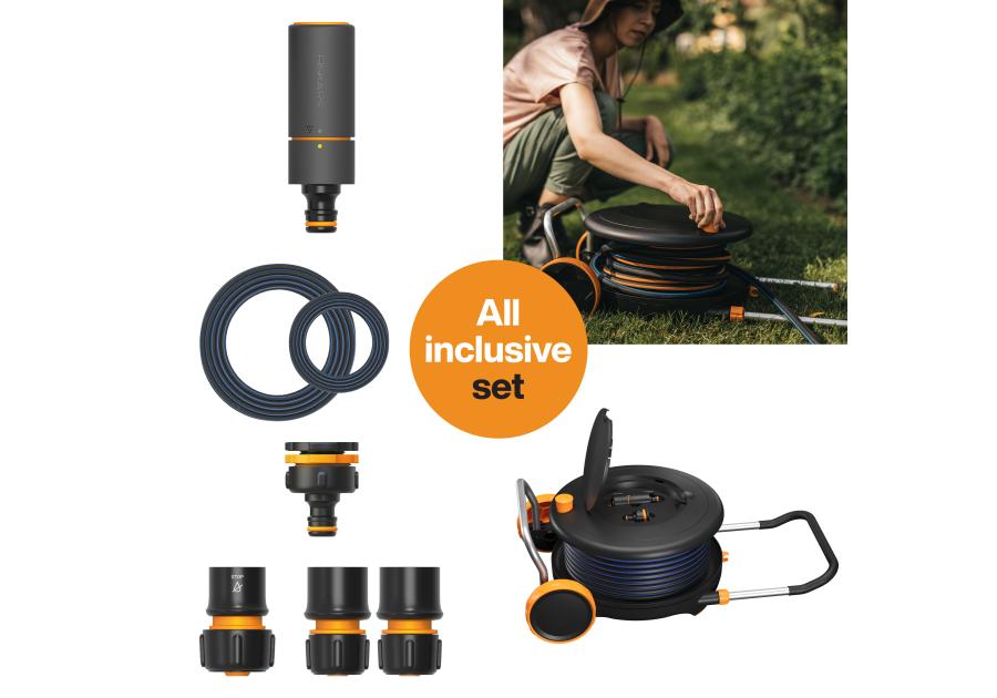 Zdjęcie: Bęben z wężem M 13 mm (1/2") 20 m Comfort FISKARS