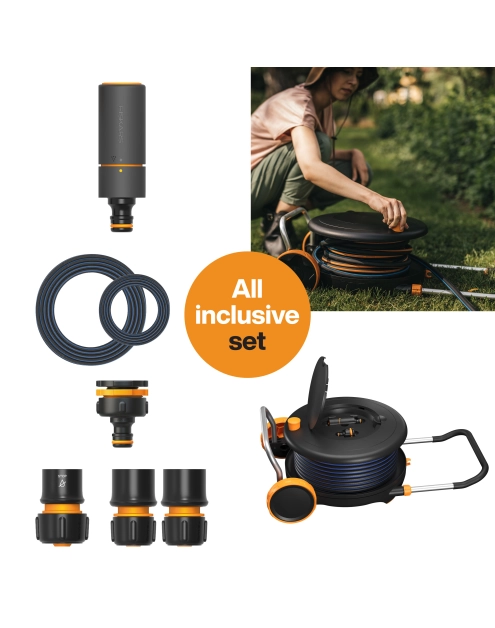 Zdjęcie: Bęben z wężem M 13 mm (1/2") 20 m Comfort FISKARS