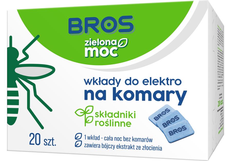 Zdjęcie: Wkłady do elektro Zielona Moc na komary 20 szt. BROS