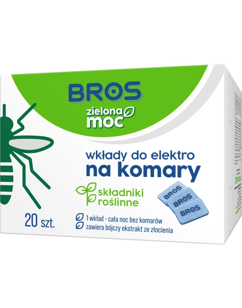 Zdjęcie: Wkłady do elektro Zielona Moc na komary 20 szt. BROS