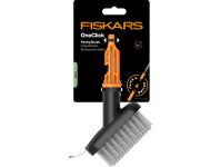 Zdjęcie: Szczotka stalowa do czyszczenia chodnika, fug, kostki brukowej, głowica One Click FISKARS