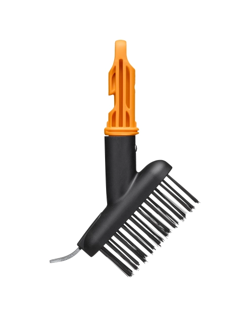 Zdjęcie: Szczotka stalowa do czyszczenia chodnika, fug, kostki brukowej, głowica One Click FISKARS