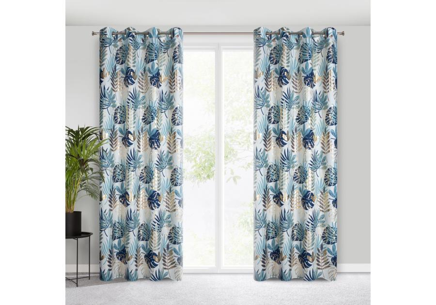 Zdjęcie: Zasłona gotowa Malta 140x250 cm granatowy EUROFIRANY