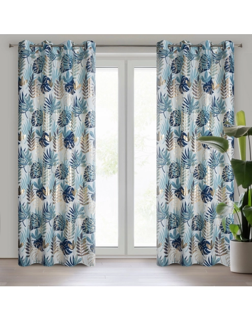 Zdjęcie: Zasłona gotowa Malta 140x250 cm granatowy EUROFIRANY