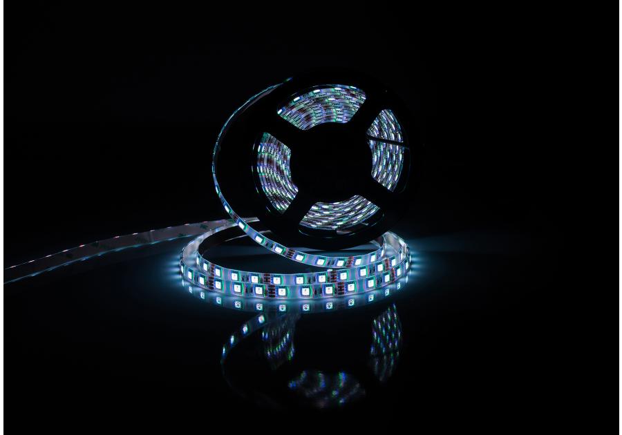 Zdjęcie: Taśma LED 50 m premium 12 V dioda 50x50 IP20 14,4 W/m kolorowa RGB POLGAR
