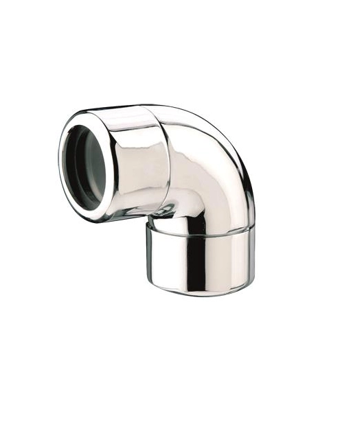 Zdjęcie: Kolanko 90 stopni 32x32 mm, wykonane z mosiądzu pokrytego warstwą chromu MCALPINE