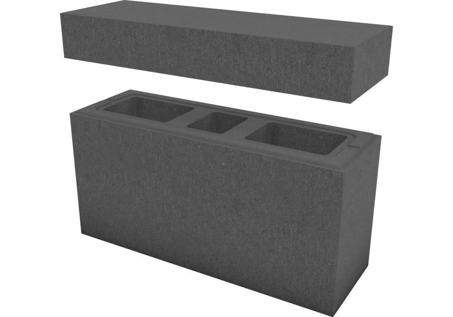 Zdjęcie: System ogrodzeniowy Murro XL daszek10x22x67,2 cm grafitowy POLBRUK