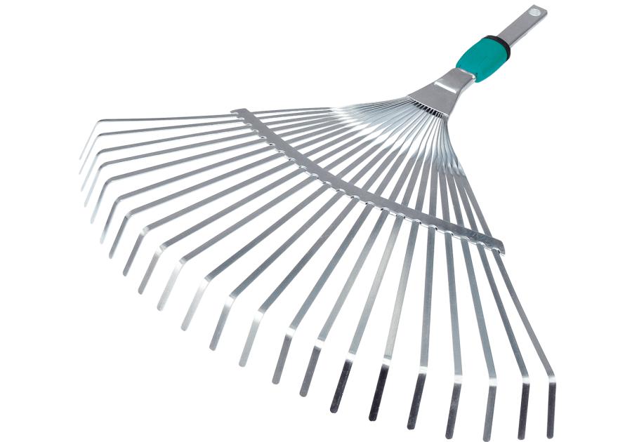 Zdjęcie: Miotło-grabie metalowe 22 - zębne Quick system GREENMILL