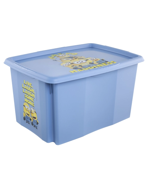 Zdjęcie: Skrzynka obrotowa z pokrywą Karolina Minions happiness 45 L KEEEPER