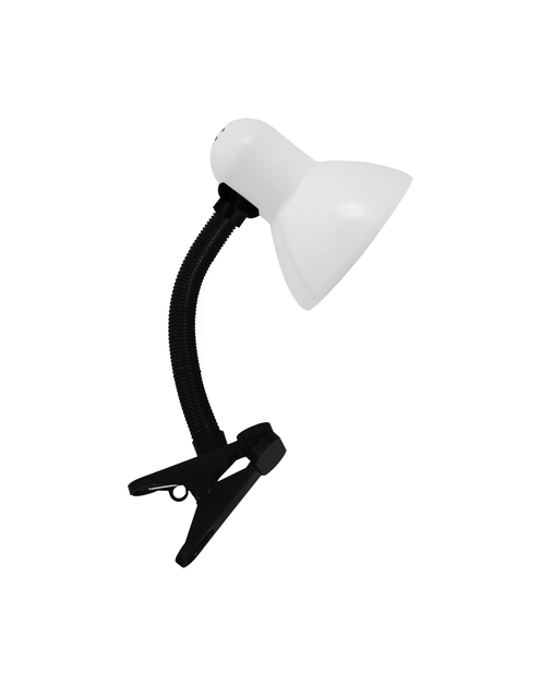 Zdjęcie: Lampka biurkowa Tola E27 White Clip kolor biały max 40 W STRUHM