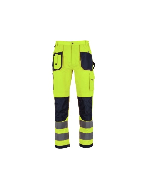 Zdjęcie: Spodnie robocze ostrzegawcze Basic Neon Line, rozmiar M, żółty STALCO