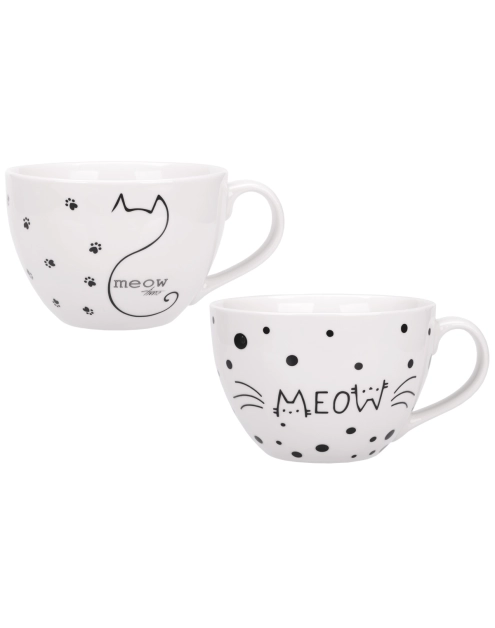 Zdjęcie: Kubek Miau 400 ml z porcelany New Bone 81447 RAVI