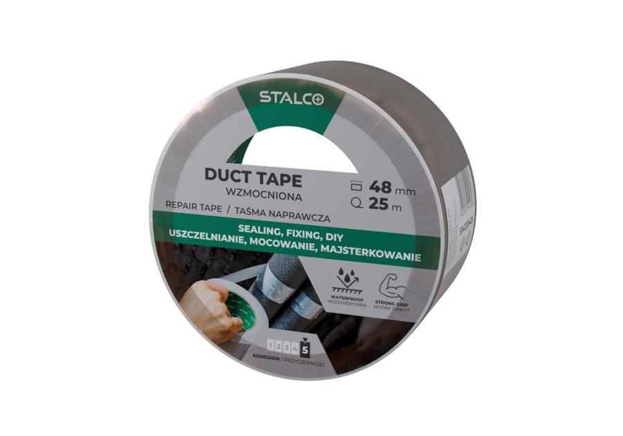 Zdjęcie: Taśma naprawcza duct tape 48 mm x 25 m STALCO