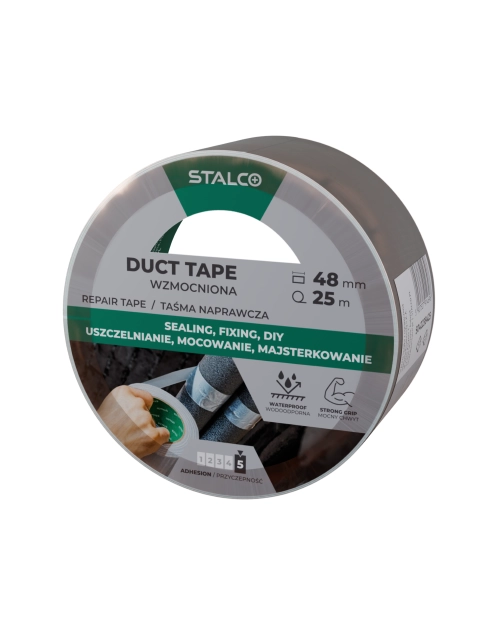 Zdjęcie: Taśma naprawcza duct tape 48 mm x 25 m STALCO