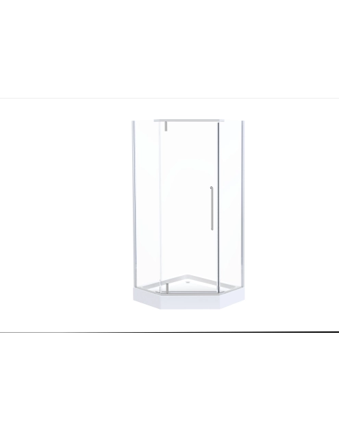 Zdjęcie: Kabina prysznicowa Agat 80 cm z wykończeniem chrom SAVANA