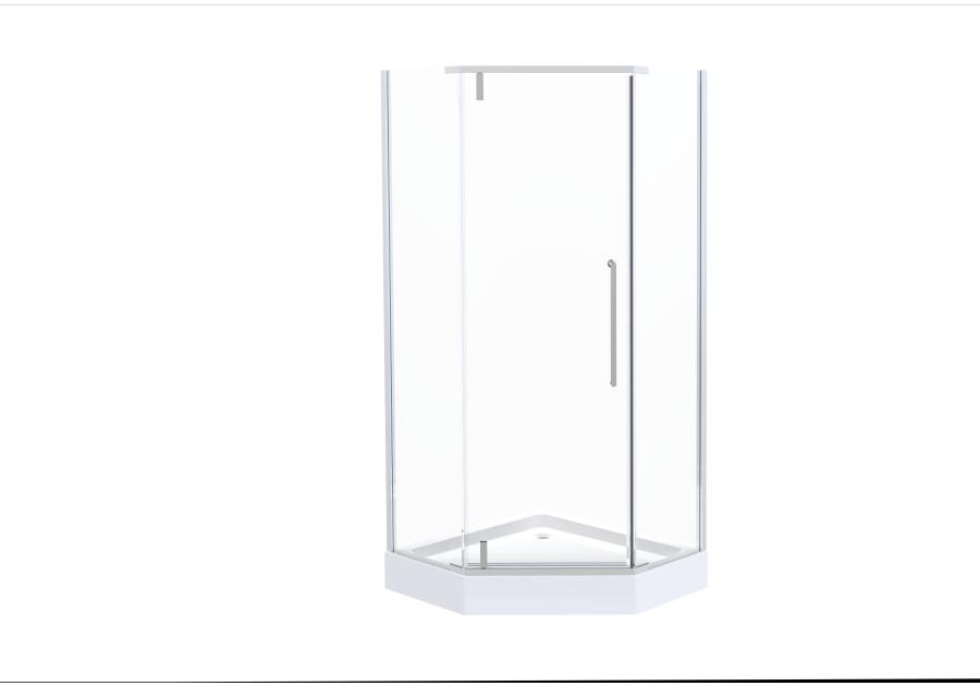 Zdjęcie: Kabina prysznicowa Agat 80 cm z wykończeniem chrom SAVANA