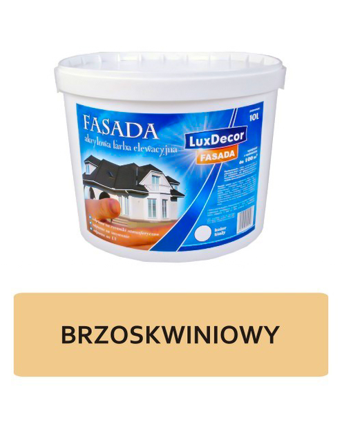 Zdjęcie: Farba fasadowa 10 L brzoskwiniowa LUXDECOR