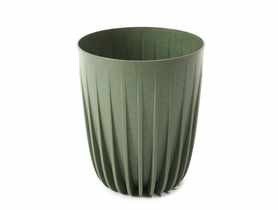 Doniczka Mira eco wood 25 cm zielony leśny LAMELA