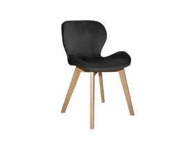 Krzesło tapicerowane Gaston czarne TS INTERIOR