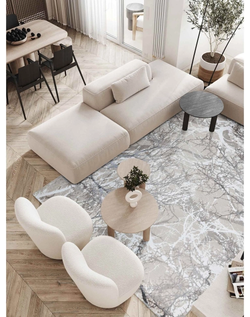 Zdjęcie: Dywan Grece 80x150 cm gałęzie beżowy MULTI-DECOR