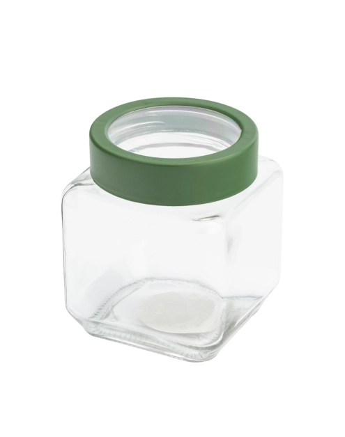 Zdjęcie: Pojemnik kwadratowy z zieloną pokrywką 500 ml ALTOM DESIGN