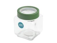 Zdjęcie: Pojemnik kwadratowy z zieloną pokrywką 500 ml ALTOM DESIGN