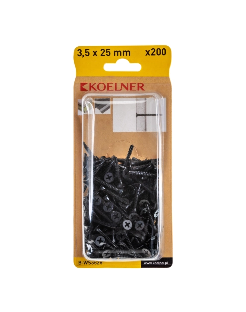 Zdjęcie: Wkręty samowiercące 3,5x25 mm 200 szt.KOELNER