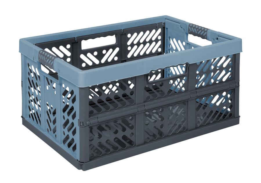 Zdjęcie: Kosz Ben składany z miękkimi uchwytami 45 L nordic blue KEEEPER