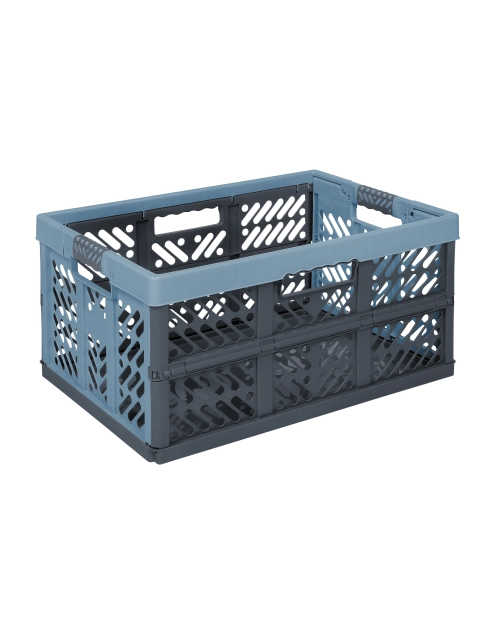 Zdjęcie: Kosz Ben składany z miękkimi uchwytami 45 L nordic blue KEEEPER