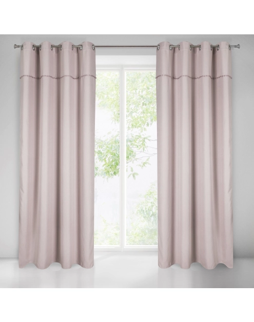 Zdjęcie: Zasłona gotowa Azra 140x250 cm różowy EUROFIRANY