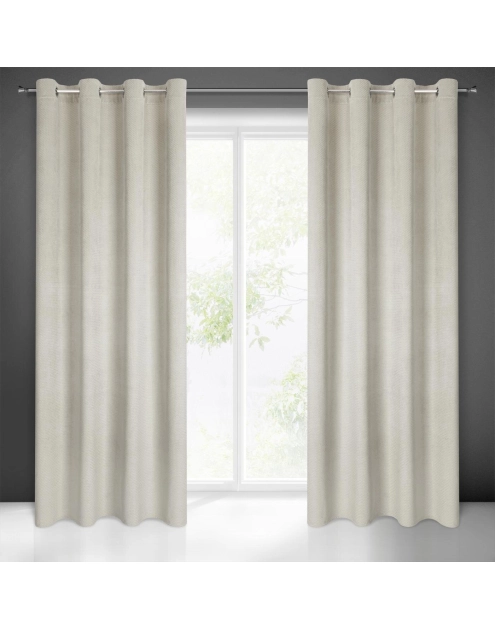 Zdjęcie: Zasłona gotowa Eliza 140x250 cm beżowy EUROFIRANY