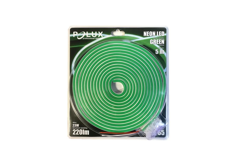 Zdjęcie: Pasek LED Neon silikon 12V 27 W 5 m zielony POLUX