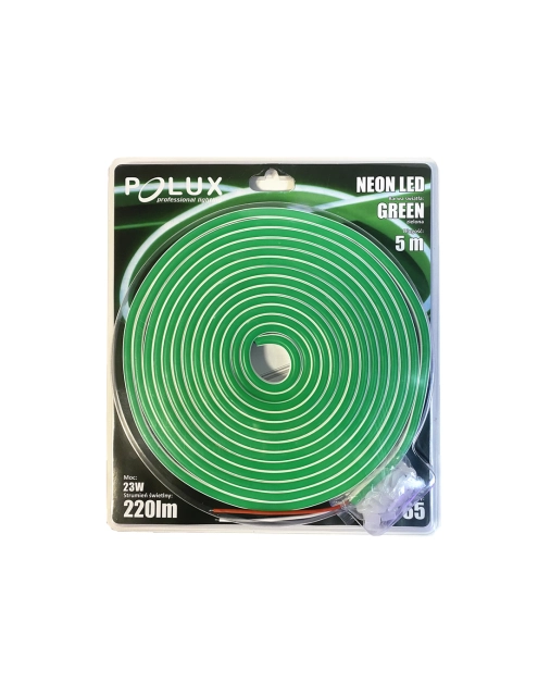 Zdjęcie: Pasek LED Neon silikon 12V 27 W 5 m zielony POLUX