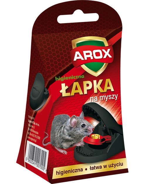 Zdjęcie: Łapka na myszy drewniana Arox 1 szt. AGRECOL