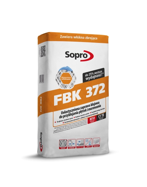 Zdjęcie: Zaprawa klejowa uelastyczniona FBK 372, 20 kg SOPRO
