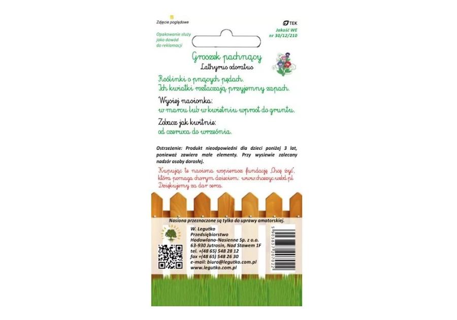 Zdjęcie: Groszek pachnący mieszanka 2 g W.LEGUTKO