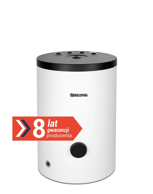 Zdjęcie: Zbiornik buforowy nieemaliowany w izolacji, króćce w górę SVK-100.1 KOSPEL