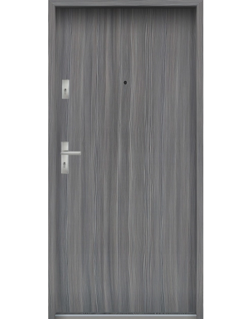 Zdjęcie: Drzwi wejściowe do mieszkań Bastion N-02 Mokka 80 cm prawe ODP KR CENTER