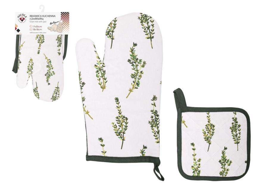 Zdjęcie: Rękawica kuchenna z podkładką Nicole Collection 52397 RAVI