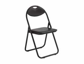 Krzesło składane Atom black czarne TS INTERIOR