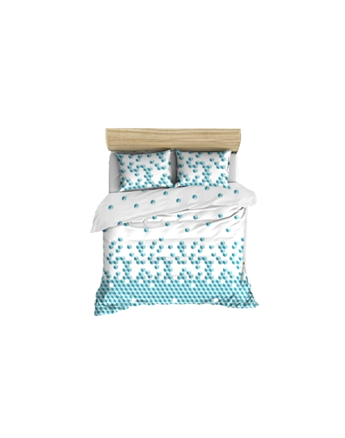 Zdjęcie: Komplet pościeli Forever Young tetris blue 160x200 cm MISS LUCY